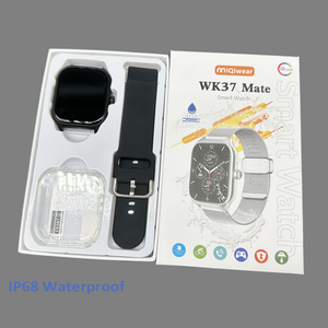 สมาร์ทวอทช์คุณภาพสูง WK37 Mate หน้าจอสัมผัสเต็มรูปแบบ กันน้ำ IP68 ชุดกล่องพร้อมเคสป้องกันและฟิล์มกันรอย PK WK9 Max - Product Image 2