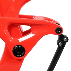 Marco de Enduro de carbono 27,5er 29ER SUSPENSIÓN COMPLETA, cuadro de bicicleta de montaña P9 con choque de 210x55mm, gran oferta - Product Image 6