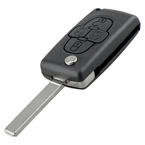 Étui de remplacement pour <span class=keywords><strong>clé</strong></span> de voiture à télécommande 4 boutons pour <span class=keywords><strong>Peugeot</strong></span> 807 <span class=keywords><strong>1007</strong></span> Citroën C8 CE0523, coque de <span class=keywords><strong>clé</strong></span> pliable à clapet - Product Image 5