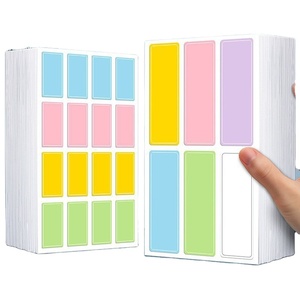 Etiqueta Rectangular Personalizada, Impermeable, Resistente a Desgarros, Escribible, Autoadhesiva, Troquelada, Colorida, para Clasificación - Product Image 4