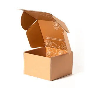 Boîtes d'expédition en Carton ondulé Simple avec Logo personnalisé, vente de fournisseur d'emballage professionnel