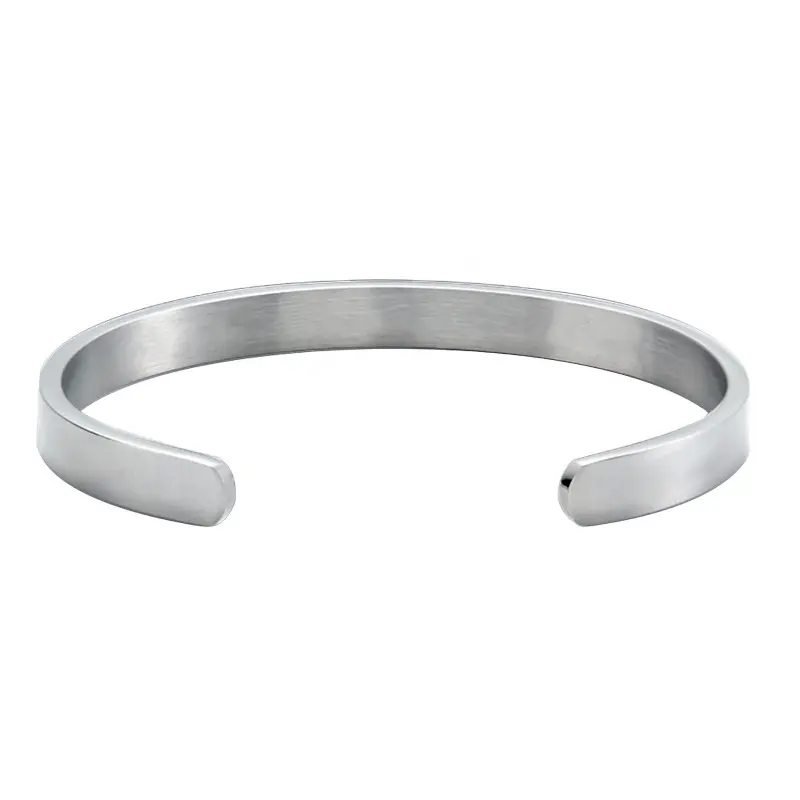Manufacturers wholesale blank steel color open bracelet gifts
