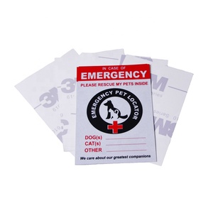 En caso de emergencia, por favor, Rescue a mi perro, gato y mascotas dentro de la ventana, pegatina de vinilo reflectante - Product Image 6