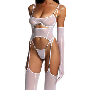 Lencería <span class=keywords><strong>Sensual</strong></span> y Sexy para Mujer, Ropa Interior Ética, Ropa de Baile para Chicas, Conjunto de Noche, Fajas Moldeadoras Ecológicas - Product Image 4