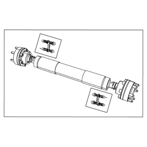 Arbre d'entraînement arrière pour Dodge Jeep 52853641AD 52123993AC, pièce de rechange en acier - Product Image 4