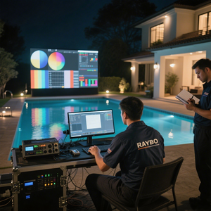RAYBO Écran LED extérieur polychrome de haute qualité P3 P4 P5 de taille personnalisée pour <span class=keywords><strong>piscine</strong></span> TV Panneau d'affichage LED publicitaire géant - Product Image 2