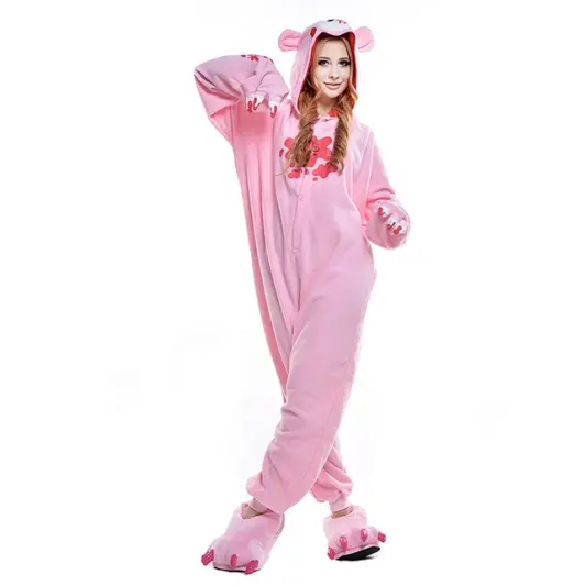 Wholesale animal cosplay costume pink gloomy bear cartoon pajamas for halloween