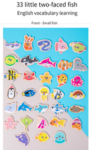 COMMIKI Ocean Animal Fishing giocattolo per bambini gioco educativo di coordinazione occhio della mano per bambini da 1 a 3 anni gioco di apprendimento precoce - Product Image 3