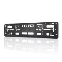 Support de plaque d'immatriculation en plastique noir de haute qualité, universel, style professionnel, cadre de voiture, directement de l'usine