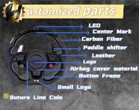 Palettes de changement de vitesse magnétiques en carbone LED de luxe HZ pour Mercedes-Benz AMG W212 W205 W213 W463 W222