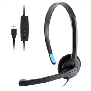 2023 Call Center Headset Telefone Profissional Headsets Escritório Telefone Earbud & In-Ear Headphones