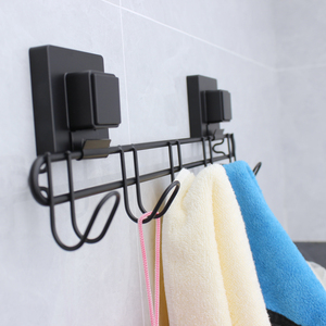 Tốt nhất cốc hút móc vuông cup móc với 5 móc phòng tắm chủ không khoan phụ kiện nhà - Product Image 5