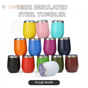 Vaso Térmico de Acero Inoxidable de Doble Pared de 12 oz, Vaso con Forma de Huevo para Mantener Bebidas Frías y Calientes - Product Image 2