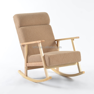 Silla mecedora de madera moderna para bebés, venta al por mayor de fábrica, para la habitación del bebé - Product Image 6
