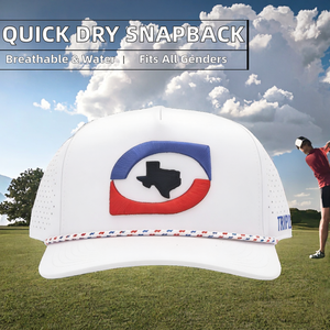 Casquette à visière réglable, respirante, perforée, résistante à l'eau et à séchage rapide pour le golf et les activités de plein air - Product Image 1
