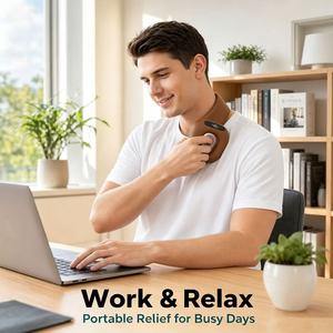 Ergonomic Heated Ring, Portable 4-Speed <b>Vibration</b> Massager, for Post-Workout & Fatigue Relief, Custom Logo Available - Product Image 2