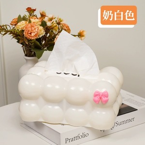 Creative Tissue Box With Rabbit Decor For Living Room Bathroom Car Use PP Material Pull Out Tissues - Product Image 4