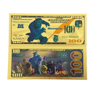 2026 4 soorten Amerikaanse monsters bankbiljetten anime bankbiljetten in 24K verguld goud voor cadeaus - Product Image 3
