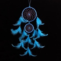 Attrape-rêves indien fait à la main avec décoration de plumes, vente en gros