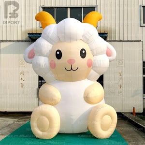 Надувная светодиодная овца нового дизайна из ткани Оксфорд с LED-подсветкой, гигантская модель для мероприятий и промоакций, включает вентилятор - Product Image 6