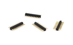 ขั้วต่อพินเฮดเดอร์ DIN ระยะพิทช์ 1.0 มม. (หน้าสัมผัสทองเหลือง ตัวเรือนไนลอน) สำหรับ PCB แบบตรง H1.0 มม. 1*10P - Product Image 3