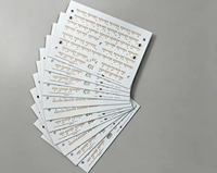 Carte de circuit imprimé LED rectangulaire personnalisée en aluminium MCPCB à une face pour éclairage de panneaux LED, service OEM