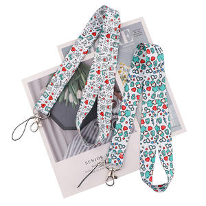 医師をテーマにした漫画電話ストラップ付きポリエステルワークIDバッジ & クリエイティブキーチェーンチェストカード-中国製 - Product Image 4