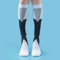 Chaussettes de compression pour mollets pour hommes et femmes - Course à pied, Pilates, Yoga, Sports, Utilisation en plein air - Chaussettes d'été amincissantes, respirantes et à séchage rapide