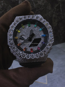 Chất lượng cao Iced out vvs moissanite kim cương Đồng hồ vượt qua Kim Cương Tester Luxury dw6900 hip hop Đồng hồ trường hợp bezel - Product Image 2