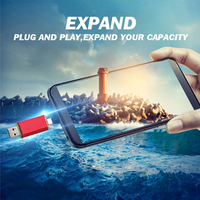 Venta al por Mayor de Nuevas Memorias USB 2.0 OTG 3 en 1 de Plástico de 4GB-128GB con Garantía de 3 Años para Teléfonos Móviles