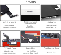 Meilleur prix pour Iphone Xr écran Lcd téléphone portable pour Iphone XsMax pour Iphone 6 6s Plus 6plus 7 8 remplacement de l'écran d'affichage