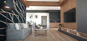 Villa moderna con estructura de acero ligero, grandes ventanas de vidrio y balcón para uso residencial - Product Image 6