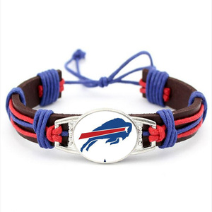 Pulsera de equipo de fútbol americano Hombres Mujeres Unisex Fútbol Béisbol Pulsera deportiva ajustable - Product Image 4