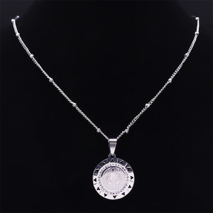 Medallas 2026: Nuevo Collar <span class=keywords><strong>de</strong></span> Moda con Colgante <span class=keywords><strong>de</strong></span> Cruz <span class=keywords><strong>de</strong></span> <span class=keywords><strong>San</strong></span> <span class=keywords><strong>Benito</strong></span> en Acero Inoxidable, Joyería Antideslustre con Zirconia para Mujer - Product Image 2