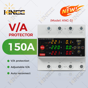 Kinee 100A 150A 3pha Din Rail thông minh điều chỉnh quá điện áp dưới điện áp và bảo vệ quá dòng - Product Image 2