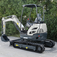 Mini-excavatrice compacte de 3,5 tonnes à bras zéro, sur chenilles, moteur EPA Euro 5, efficace pour la construction agricole
