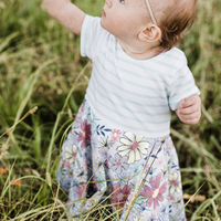 Robe tunique décontractée en coton pour petite fille avec applique zèbre, manches courtes, pour l'été