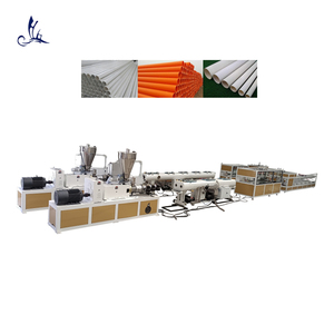 Plastic Electrical Conduit Water Supply Drainage Sewer PVC Hose Tube Pipe Recycling Production Extrusion Making Machine