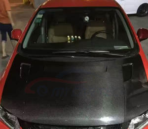 ฝาครอบหัวตักฝาครอบเครื่องดูดควันคาร์บอนไฟเบอร์สำหรับเครื่องยนต์<span class=keywords><strong>2013</strong></span>-2015 9th อุปกรณ์เสริมฮอนด้าซีวิค - Product Image 3