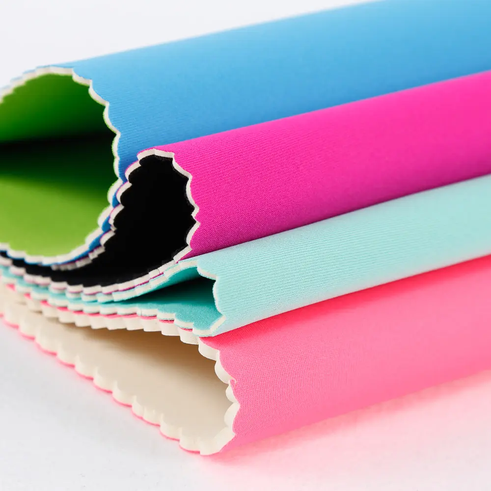 Jianbo High Elastic 3 Layers Colorful Neoprene Waterproof Polyester 2Mm 3Mm SBR Fabric