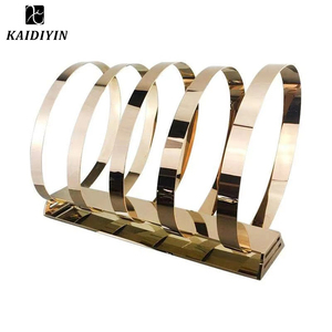 2025 hiện đại cho thép không gỉ giao diện điều khiển bảng biểu tượng tùy chỉnh thương mại Cắt vành đai hiển thị đồ nội thất khách sạn sống - Product Image 1