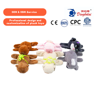 Pulsera de Peluche de Capibara con Anillo de Presión, Diseño de Animal Lindo, Precio de Fábrica, para Cumpleaños de Niños - Product Image 1