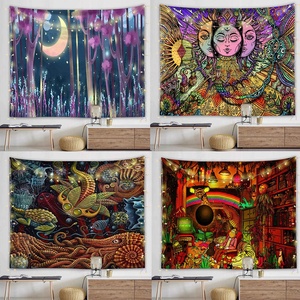 Premium Ambiance Arbre Vie Série Décoration de La Maison Chambre Esthétique Affiche Couverture Tapisseries Médiation Yoga Pique-Nique Tapis - Product Image 2