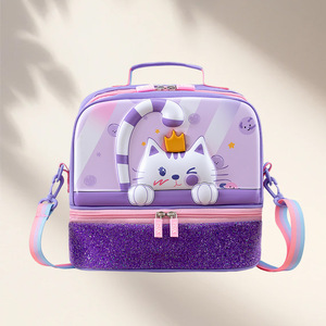 Lonchera Infantil Aislada con Diseño de Astronauta, Doble Capa, con Asa y Correa Cruzada - Product Image 2