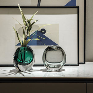 Bibliothèque de bureau d'intérieur Décoration de chambre en forme de boule de plusieurs couleurs Décoration de chambre Vase en verre Ornements de Noël - Product Image 5