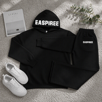 Ensemble survêtement décontracté en molleton pour homme - Sweat à capuche et pantalon de survêtement oversize deux pièces - Respirant et de haute qualité