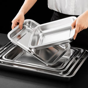 Alta qualità per uso alimentare 304 in acciaio inox padella profonda padella cibo per servire disidratatore BBQ teglia per congelatore - Product Image 4