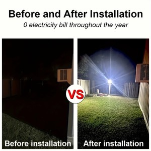 Cảm biến chuyển động 3 chế độ chiếu sáng an ninh năng lượng mặt trời ánh sáng bức tường cho bên ngoài đi bộ con chó hàng rào sân sau boong vườn cửa bước nhà để xe - Product Image 2