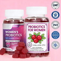 Gummies Probiotiques pour Femmes Marque Blanche OEM, Extrait de Canneberge pour la Santé des Voies Urinaires, Approvisionnement Usine GMP