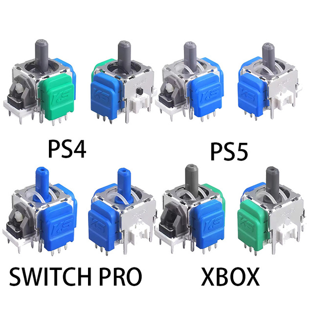 Updated K-Silver PS5 TMR Analog Joystick for XBOX ONE Series S X PS4 Controller Electromagnetic Resistance TMR Hall 3D Analog